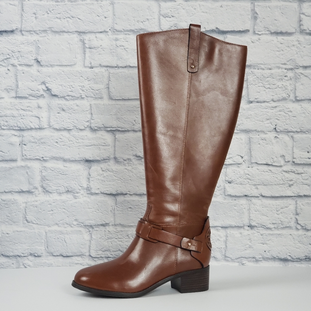 Franco Fortini Campbell cognac knee high boots